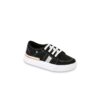 Tênis Infantil Masculino Preto com Detalhes Branco Fernanda Ramos Kids