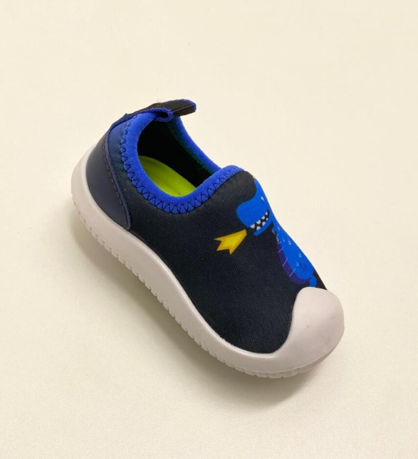 Tênis Infantil Masculino Preto Dragão Azul Fernanda Ramos Kids