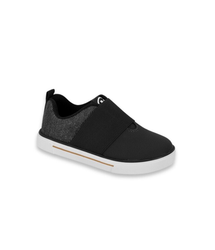 Tênis Infantil Masculino Tecido Lonita Jeans Preto Fernanda Ramos Kids