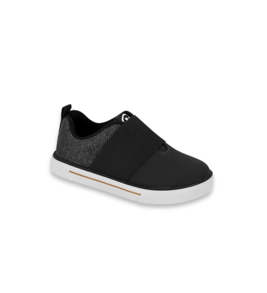 Tênis Infantil Masculino Tecido Lonita Jeans Preto Fernanda Ramos Kids