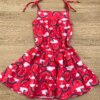 fernandaramoskids com br Vestido Infantil Feminino Alças com Amarração Estampa Arco Íris Pink 2