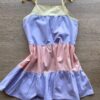 fernandaramoskids com br Vestido Infantil Feminino Alças com Amarração Lilás e Rosa 2