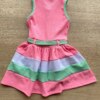 fernandaramoskids com br Vestido Infantil Feminino Canelado com Amarração Rosa 2