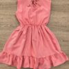 fernandaramoskids com br Vestido Infantil Feminino com Babado e Amarração Rose 2