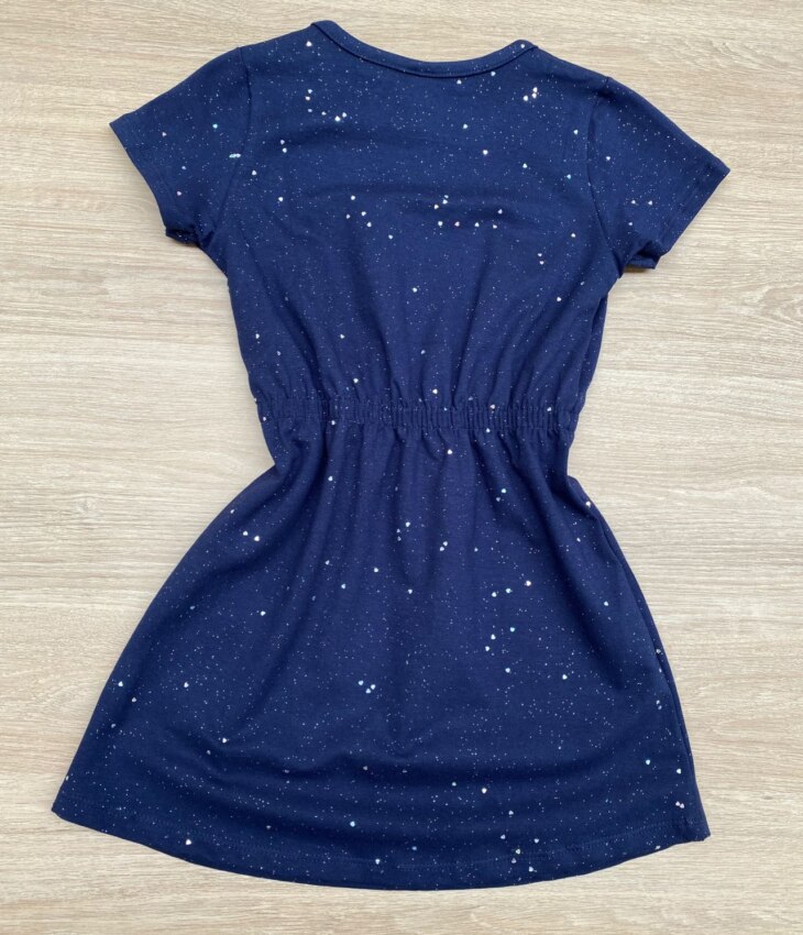 fernandaramoskids com br Vestido Infantil Feminino Cotton com Amarração Azul Marinho 2