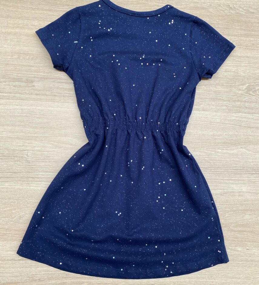 fernandaramoskids com br Vestido Infantil Feminino Cotton com Amarração Azul Marinho 2