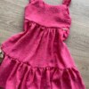 fernandaramoskids com br Vestido Infantil Feminino Curto Amarração Atrás Pipoquinha Rosa 1