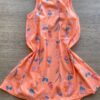 fernandaramoskids com br Vestido Infantil Feminino Curto de Malha Estampado Laranja 2