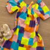 fernandaramoskids com br Vestido Infantil Feminino Curto Estampa Detalhe em Lastex 1