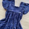 fernandaramoskids com br Vestido Infantil Feminino Curto Estampado Azul Petróleo 1