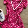 fernandaramoskids com br Vestido Infantil Feminino Curto Estampado Corações Pink 1