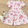 Vestido Infantil Feminino Curto Estampado Floral Fernanda Ramos Kids