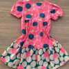 fernandaramoskids com br Vestido Infantil Feminino Curto Estampado Pink Flúor Manga Curta 2