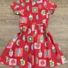 fernandaramoskids com br Vestido Infantil Feminino Curto Estampado Sorvete Vermelho 2