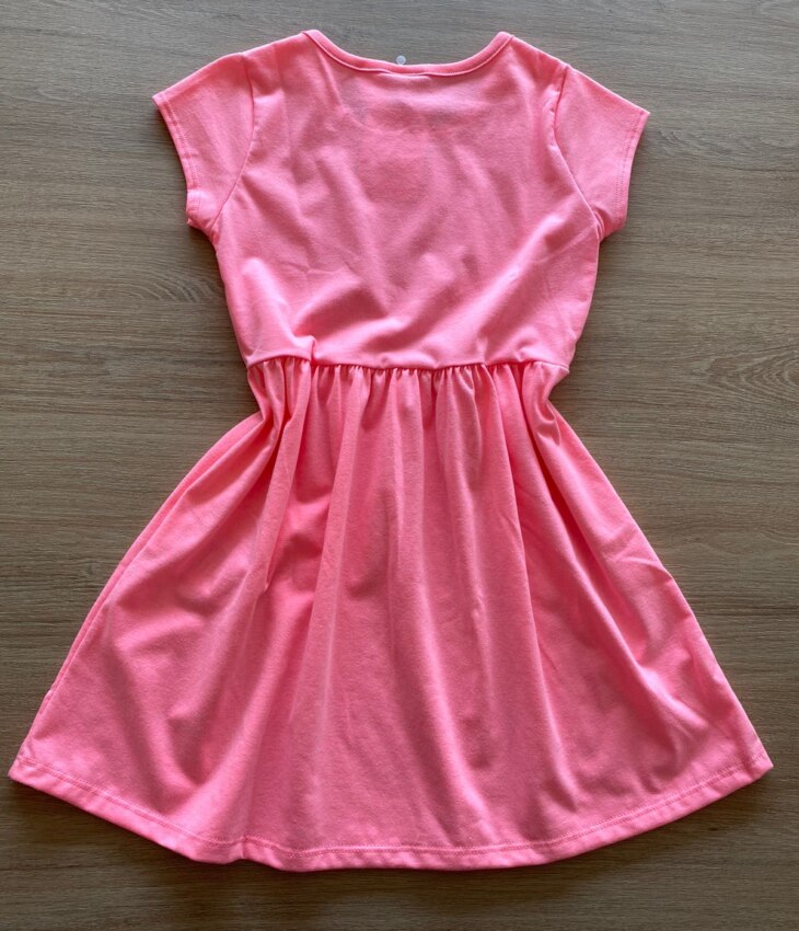 fernandaramoskids com br Vestido Infantil Feminino Curto Fashion Bichinho Rosa 2