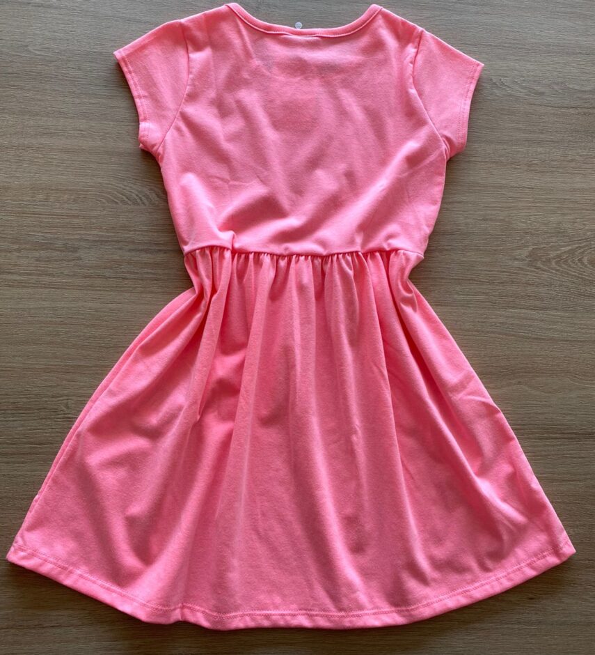 fernandaramoskids com br Vestido Infantil Feminino Curto Fashion Bichinho Rosa 2