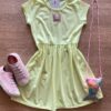 Vestido Infantil Feminino Curto Fashion Bichinho Verde Fernanda Ramos Kids