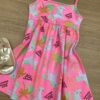 fernandaramoskids com br Vestido Infantil Feminino de Alcinha Estampado Pink Flúor 1