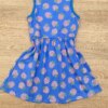 fernandaramoskids com br Vestido Infantil Feminino de Malha Estampado Fundo Azul 2