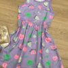 fernandaramoskids com br Vestido Infantil Feminino de Malha Estampado Lilás 1