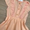 fernandaramoskids com br Vestido Infantil Feminino Detalhe em Laise Salmão 2