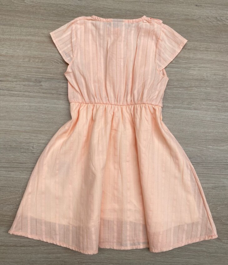 fernandaramoskids com br Vestido Infantil Feminino Detalhe em Laise Salmão 3