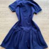 fernandaramoskids com br Vestido Infantil Feminino Gola Polo Piquet Confort Azul Marinho 2