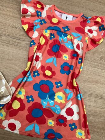 fernandaramoskids com br Vestido Infantil Feminino Linha A Estampado Floral 1