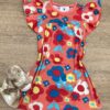 Vestido Infantil Feminino Linha A Estampado Floral Fernanda Ramos Kids