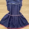 fernandaramoskids com br Vestido Infantil Feminino Malha Stripe Azul Marinho 2