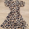 fernandaramoskids com br Vestido Infantil Feminino Manga Curta Animal Print 2