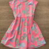 fernandaramoskids com br Vestido Infantil Feminino Manga Curta Malha Estampado Pink Flúor 2