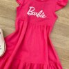 fernandaramoskids com br Vestido Infantil Feminino Manga Curta Pink Alegria 1