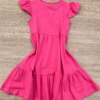 fernandaramoskids com br Vestido Infantil Feminino Manga Curta Pink Alegria 2