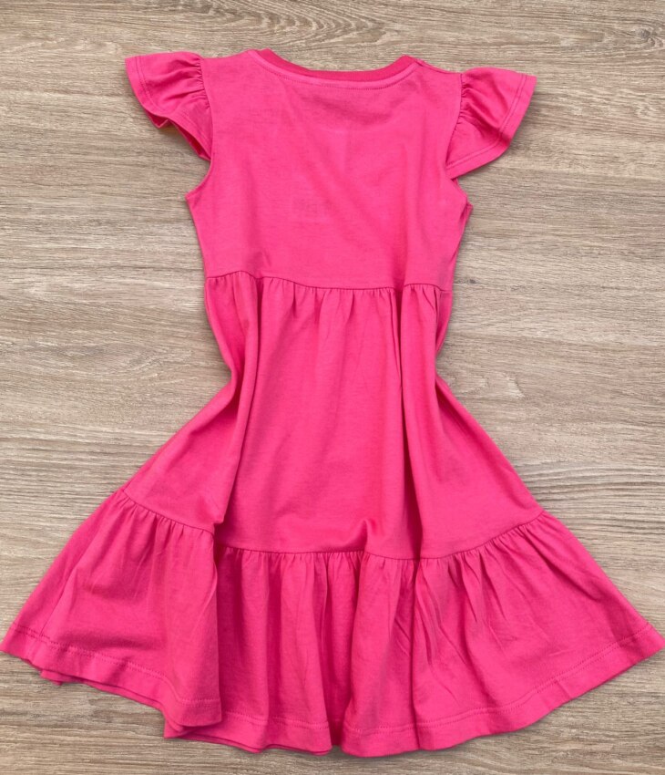 fernandaramoskids com br Vestido Infantil Feminino Manga Curta Pink Alegria 2