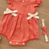 fernandaramoskids com br Vestido Infantil Feminino Poá Rosa com Faixa de Cabelo 1