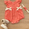 Vestido Infantil Feminino Poá Rosa com Faixa de Cabelo Fernanda Ramos Kids