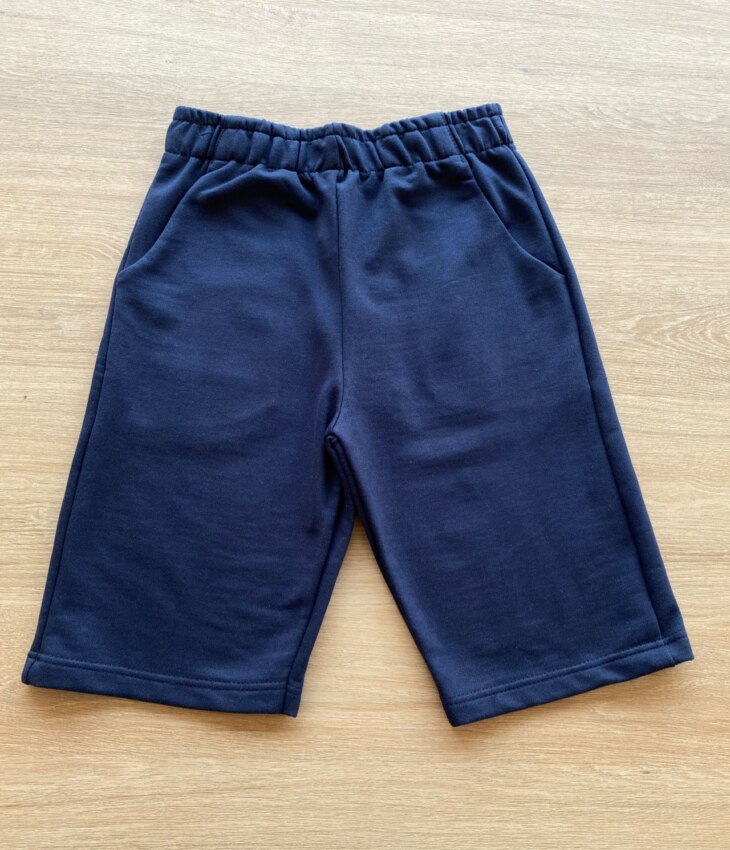 Bermuda Infantil Masculina Comfort Azul Marinho Fernanda Ramos Kids