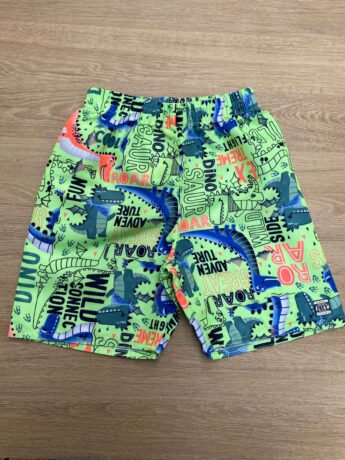 Bermuda Infantil Masculina Estampada Jacaré Verde Fernanda Ramos Kids