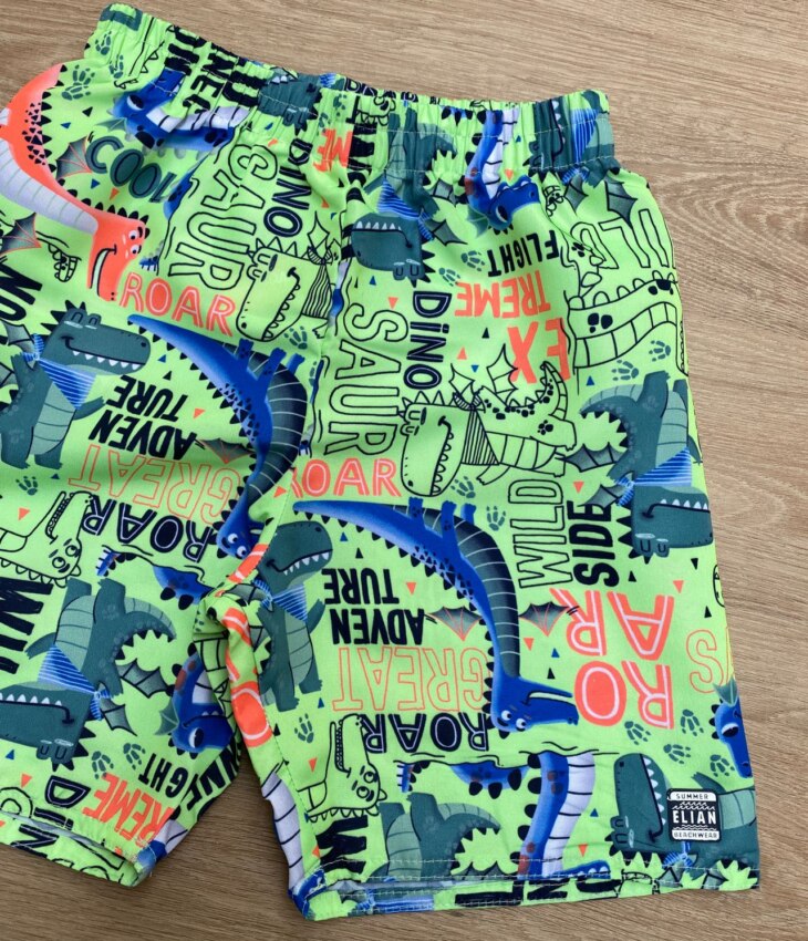fernandaramoskids com br Bermuda Infantil Masculina Estampada Jacaré Verde 1