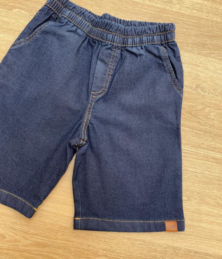 fernandaramoskids com br Bermuda Infantil Masculina Jeans Lavagem Escura 1