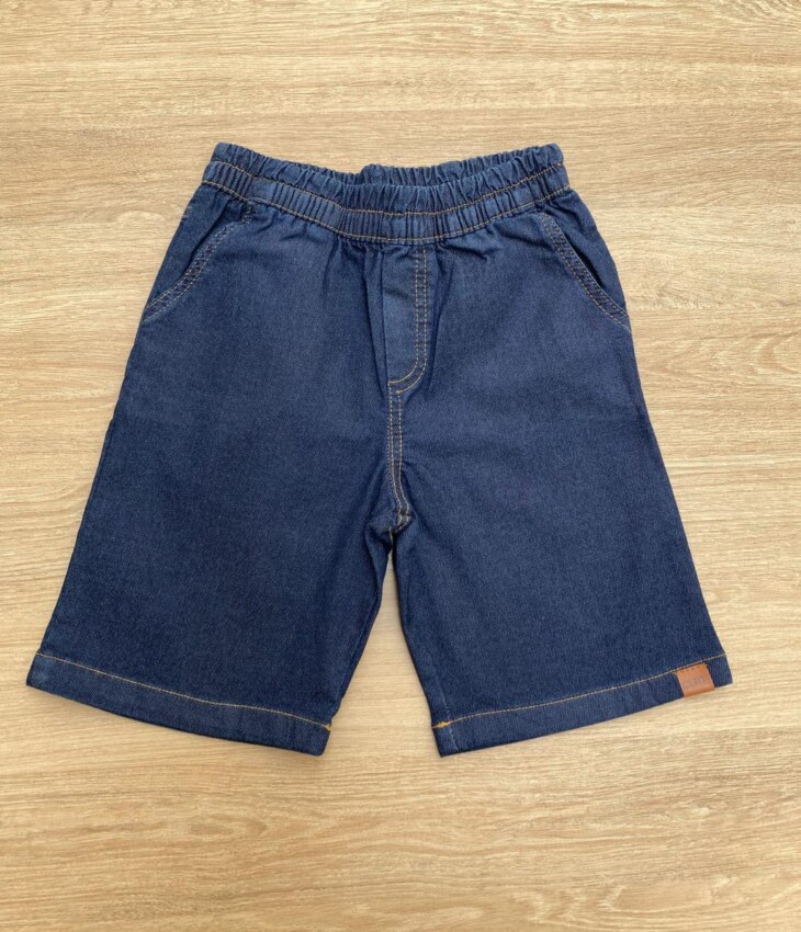 Bermuda Infantil Masculina Jeans Lavagem Escura Fernanda Ramos Kids