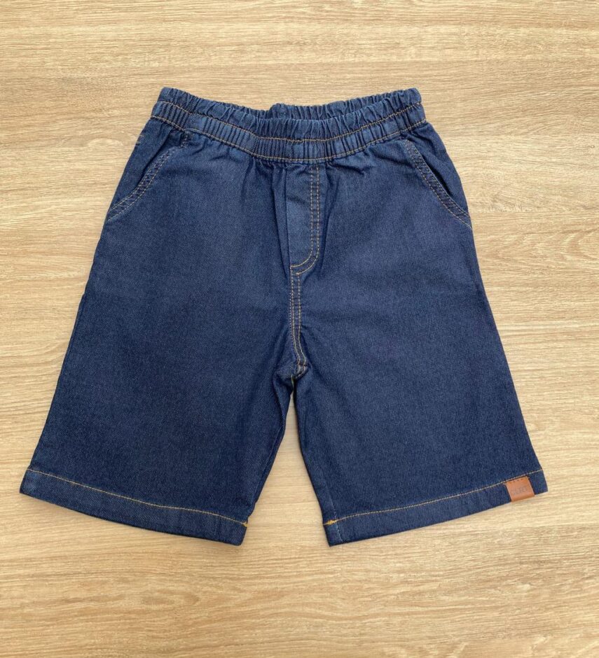 Bermuda Infantil Masculina Jeans Lavagem Escura Fernanda Ramos Kids