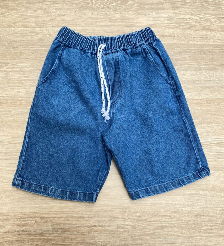 Bermuda Infantil Masculina Jeans Médio Fernanda Ramos Kids