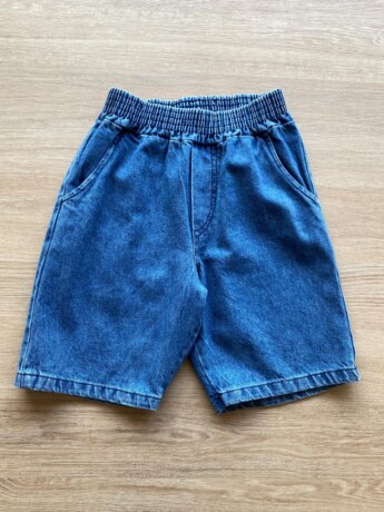Bermuda Infantil Masculina Jeans Médio com Bolsos Fernanda Ramos Kids