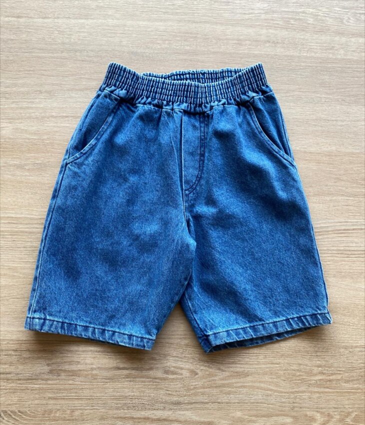 Bermuda Infantil Masculina Jeans Médio com Bolsos Fernanda Ramos Kids