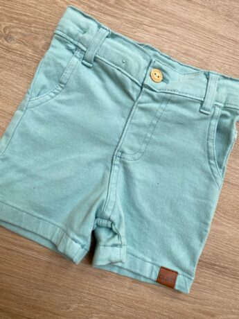fernandaramoskids com br Bermuda Infantil Masculina Sarja Verde Água 1