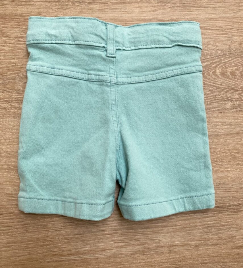 fernandaramoskids com br Bermuda Infantil Masculina Sarja Verde Água 3