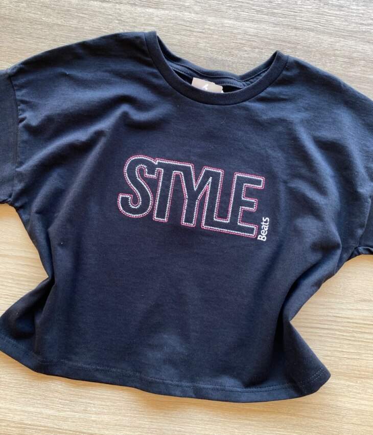 fernandaramoskids com br Blusa Cropped Infantil Feminino Style Preto 1