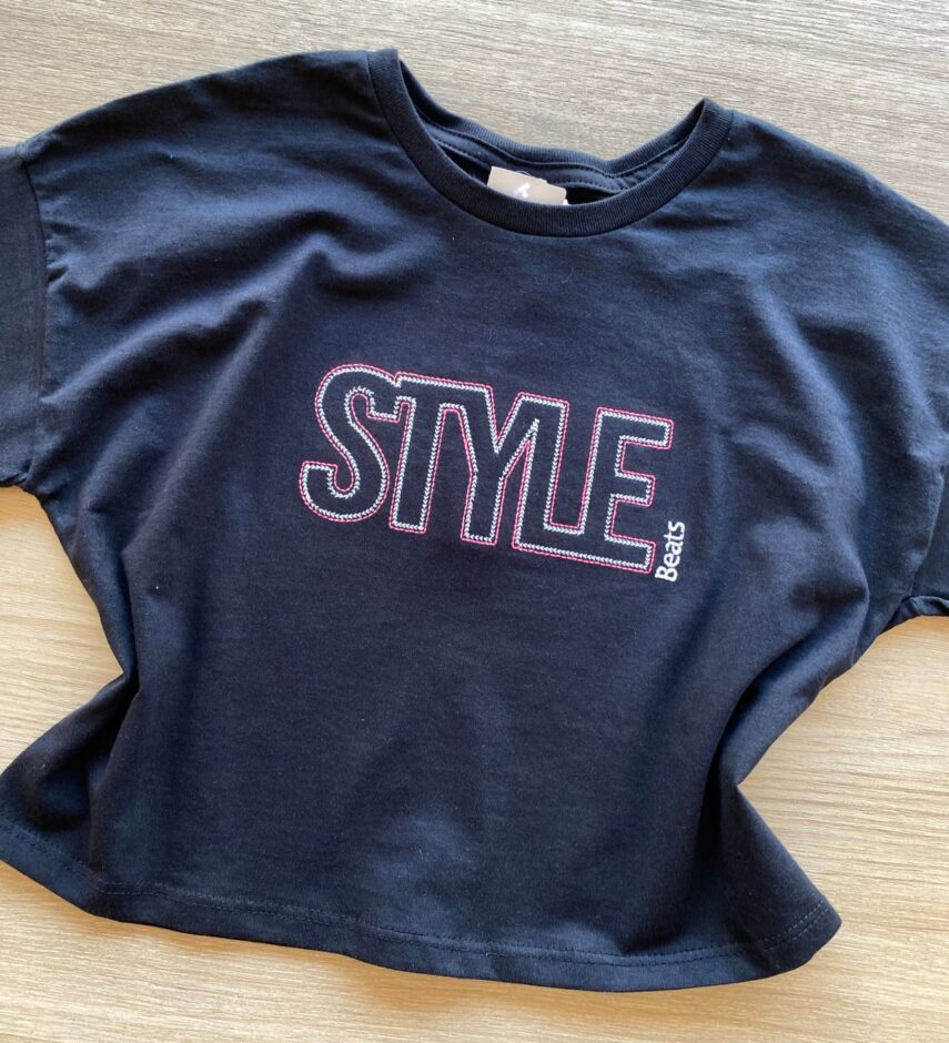 fernandaramoskids com br Blusa Cropped Infantil Feminino Style Preto 1